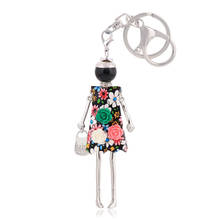 Эффектный модный брелок для женщин, очаровательный Модный цветочный брелок для ключей, подвеска для сумки, ювелирные изделия, дизайн ручной работы, подарок для девушки, оптовая продажа 2024 - купить недорого