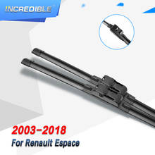 INCRÍVEL Wiper Blades para Renault Espace IV / V 2003 2004 2005 2006 2007 2008 2009 2010 20111 2012 2013 2014 2015 2016 2017 2024 - compre barato