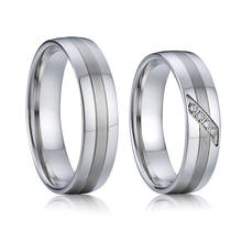 Lifetime Collection Alliances his and hers couple wedding rings for men and women titanium jewelry marriage finger ring no fade 2024 - buy cheap