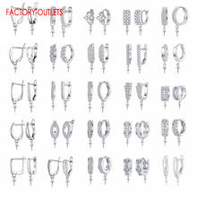 Newest Trendy Gorgeous Earrings Components For DIY Factory Whole Price Original Silver 925 Sterling Earring Jewelry Findings 2024 - buy cheap