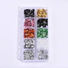 10 Color 4×4 Conjoined Resin Flat-Bottom Diamonds Ten Grid  Box-3000 pcs стразы Non Hot Fix Rhinestones A63 2024 - buy cheap