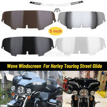 Parabrisas de motocicleta de 5 pulgadas, accesorio para Harley Electra Street Glide FLHX Touring CVO 1996-2013 2024 - compra barato