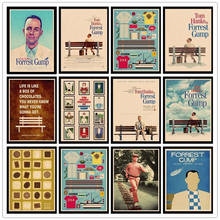 Perfect JL Forrest Gump Tom Hanks Vintage Posters For Home/Bar/Living Decor kraft Paper high quality poster wall sticker HBA7 2024 - buy cheap