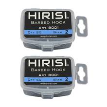 HIRISI 100 Pcs Barbed Coated Carp Fishing Hooks with Eye Design Made By Carbon Steel 8001 6 & 8001 8 2024 - buy cheap