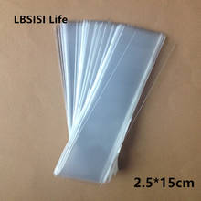 LBSISI Life 200pcs 2.5*15cm Small Long Plastic Food Clear Cellophane Cake OPP Bags Lollipop Bakery Gift Cookie Packaging Packing 2024 - buy cheap