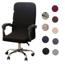 Computer Office Chair Cover Universal Chair Stretch Rotating Spandex Slipcovers Stretch Case for Swivel Chair Armchair Work Seat 2024 - buy cheap
