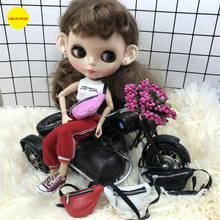 1PCS Fashion Blyth Handbag Black/White/Pink Cool Bag for Barbies ,OB24,OB11,1/6 ,1/12 BJD Dolls Accessory 2024 - buy cheap