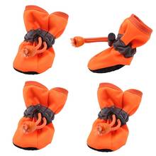 4Pcs Waterproof Pet Dog Shoes Winter Warm Soft Thick Breathable Dog Boots Anti Slip Shoes for Small Dogs Pets 2024 - buy cheap