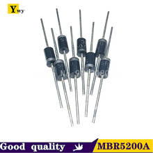 10pcs/lot SR5200 = SB5200 MBR5200 DO-27 In Stock  5A/200V Schottky diodes 2024 - buy cheap