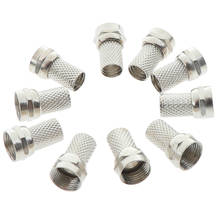 20Pcs 75-5 F Connector Screw On Type For RG6 Satellite TV Antenna Coax Cable Twist-on 2024 - buy cheap