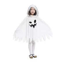 Fantasia cosplay branca de manto infantil, fantasia traje para meninas de elfos e fadas, vestido fantasia 2024 - compre barato