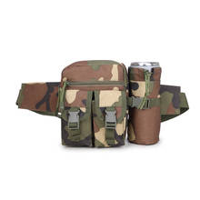 Армейская тактическая поясная сумка, для активного отдыха, для горной езды, бутылки с водой, камуфляжная сумка для мужчин, для езды на мотоцикле, на ремне, для альпинизма 2024 - купить недорого