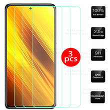 Película de vidro temperado para xiaomi poco m3, protetor de tela de cobertura completa para xiaomi xiomi pocophone x3 x 3 com 3 peças 2024 - compre barato