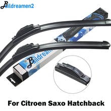 Buildreamen2 Car Accessories Wiper Blade Windscreen Rubber Wiper Fit Hook Arms For Citroen Saxo Hatchback 1996-2004 2024 - buy cheap