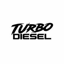 Personalized Pvc Cool TURBO DIESEL Car Decals, Funny Booster Black/white ZWW-0116, 5cm*12.9cm 2024 - buy cheap