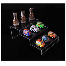 Organizador de maquillaje de 3 niveles, estante de exhibición de esmalte de uñas, soporte acrílico para joyería, modelo de coche, juguetes, BILLETERA, soporte de exhibición para teléfono, 5 uds. 2024 - compra barato