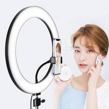 128 LED Photographic Lighting 3 Modes 8W 5500K Dimmable Studio Camera LED Selfie Ring Light Photo Phone Video Light For Makeup 2024 - buy cheap