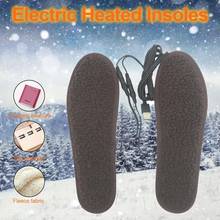 New Electric Heated Shoe Insoles Berber Fleece Soft Washable Winter Keep Warm Foot Warmer Heated Insoles With USB Data Line 2024 - buy cheap