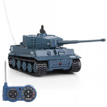 Mini tanque de brinquedo simulado para crianças, tanque rc de 1/72 escala 4 canais com controle remoto alto, brinquedo para crianças, presente 2024 - compre barato