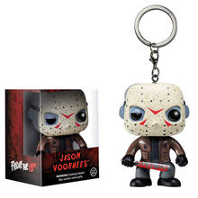 Funko pop Friday the 13th & JASON VOORHEES Карманный Брелок для ключей pop pvc экшн-фигурка Коллекционная модель игрушки для детей подарок 2024 - купить недорого