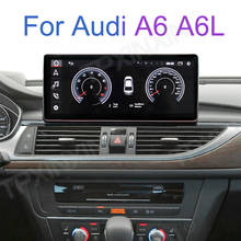 Radio con GPS para coche, reproductor con Android, 10,25 pulgadas, CarPlay, estéreo, accesorios de Audio, navegación con pantalla IPS, para Audi A6, A6L, C7, RS6, MMI, TFSI 2024 - compra barato