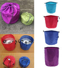 Random Color Camping Tableware Pot Storage Bag Drawstring Organize Picnic Bowl 2024 - buy cheap