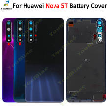 Battery Cover for Huawei Nova 5T Glass Back housing  Replacement Repair Parts For Huawei Nova 5T Rear Door with Camera Lens 2024 - buy cheap