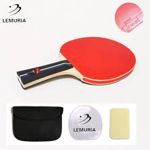 Профессиональная ракетка для настольного тенниса Lemuria Y40 с одобренной ITTF Pimples-IN резиновой длинной ручкой пинг-понг ракетка 2024 - купить недорого