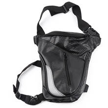 Mochila de pierna para motocicleta para hombre, bolsa de pierna de motocicleta a la moda, bolsa de cintura duradera para montar, caja de motocicleta con tira reflectante 2024 - compra barato