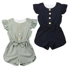 1-6T Summer Toddler Baby Girls Short Sleeve Romper Jumpsuit One Piece Playsuit Sunsuit Kids Girl Overalls Outfits Clothes 2024 - buy cheap