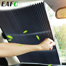 Car Retractable windshield Sun Shade Block sunshade cover Front Rear window foil Curtain for Solar UV protect 46/65/70cm 2024 - купить недорого
