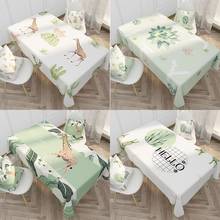 Small Fresh Cotton Linen kitchen dinning table cloth cover Durable Dustproof Rectangle Household Tablecloth 2024 - buy cheap