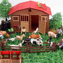 Realistic Lifelike Farm and House Model Craftsmanship House Animal Figures Playset Home Decor 2024 - buy cheap