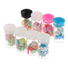 4Pcs/set 1:12 Dollhouse Miniatuer Furniture Toys Candy Glass Jar for Dolls Decor 2024 - buy cheap