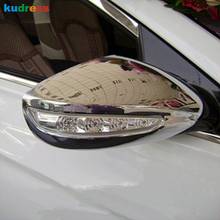 Para hyundai sonata i45 2011 2012 2013 abs chrome porta lateral espelho retrovisor capa guarnição adesivos acessórios estilo do carro 2 pçs 2024 - compre barato