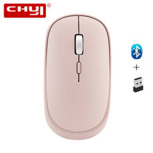 CHYI Mini Bluetooth 4.0 2.4G Dual Mode Wireless Optical Mouse 1000/1200/1600 DPI Home Office Computer Mice For PC Laptop 2024 - buy cheap