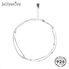 Jellystory-pulsera de plata de ley 925 para mujer, joyería fina para mujer, brazalete de fiesta de aniversario de compromiso de boda, venta al por mayor 2024 - compra barato