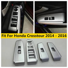 Car Inner Door Armrest Window Lift Button Decor Panel Trim Accessories For Honda Crosstour 2014 2015 2016 ABS Matte Interior Kit 2024 - buy cheap