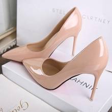 Europe Spring Women Shoes Pumps High Heel Shoes Woman Red Bottom Pointed Toe Thin Heels Shallow Party Shoes Zapatos De Mujer 2024 - buy cheap