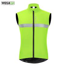 WOSAWE Winter Fleece Cycling Thermal Vest Water Repellent Jacket Mountain Bike Reflective Sleeveless Vest Warm Cycling Clothing 2024 - buy cheap