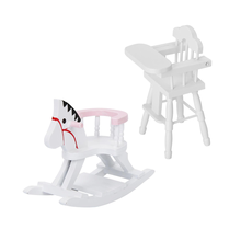 1:12 Dollhouse Baby Eating Seat Dining Table Baby Feeding High Chair Emulational Furniture Model Decor 2024 - buy cheap