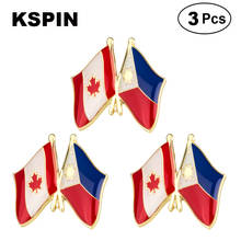 Canada & Philippines Frendship Lapel Pin Brooches Pins Flag badge Brooch Badges 2024 - buy cheap