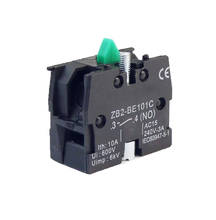 free shipping 10Pcs silver contact ZB2-BE101 XB2 Push Button Switch Contact Block ,normal open (NO) 2024 - buy cheap