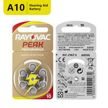 60 Pcs NEW Zinc Air 1.45V Rayovac Peak Zinc Air Hearing Aid Batteries A10 10A ZA10 10 S10 60 PCS Hearing Aid Batteries 2024 - buy cheap