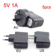 5pcs 5V 1A Power Adapter Micro USB Charger AC to DC Charging Universal Power Adapter Supply 100V-240V Output 2024 - buy cheap