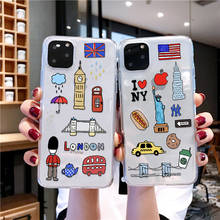 Ins Hotest Country Janpan / US / UK Phone Case for iPhone 12 Mini 11 Pro Max X XR XS 7 8 Plus 6 6S Soft Transparent Cover 2024 - buy cheap