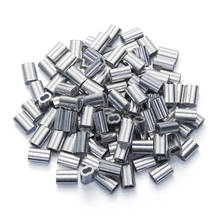 200PCS 1/16 Inch Cable Ferrule Set Aluminum Alloy Crimping Loop Sleeve for Wire Rope 2024 - buy cheap