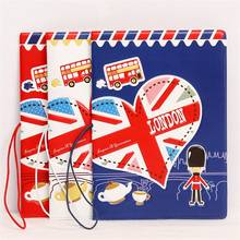 Travel  Love London ID Card Holder Passport Holder PVC Leather 3D Design Passport Cover 14*10CM Passport Holder 2024 - buy cheap