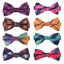 Luxury Mens Bow Ties Adjustable Formal Bowties For Men Striped Plaid Check Tuxedo Party Wedding Butterfly Accessory Gift 2024 - buy cheap