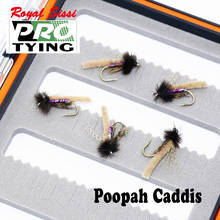 5pcs bottom fly fishing sinking nymph flies12#poopah caddis flies extend body artificial trout fly hand tied insect lure bait 2024 - buy cheap